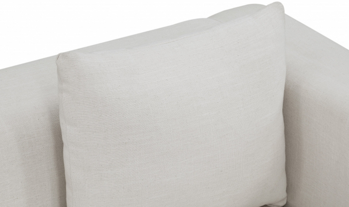 Meridian Furniture Alfie 3-Seater Linen Textured Fabric Sofa