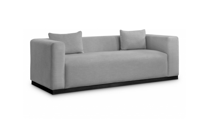 Meridian Furniture Alfie 3-Seater Linen Textured Fabric Sofa