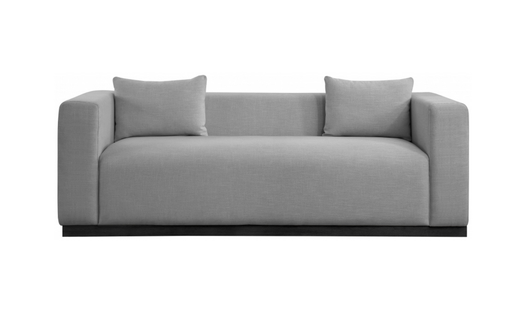 Meridian Furniture Alfie 3-Seater Linen Textured Fabric Sofa