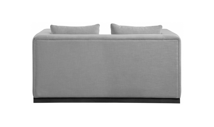 Meridian Furniture Alfie Linen Textured Fabric Loveseat
