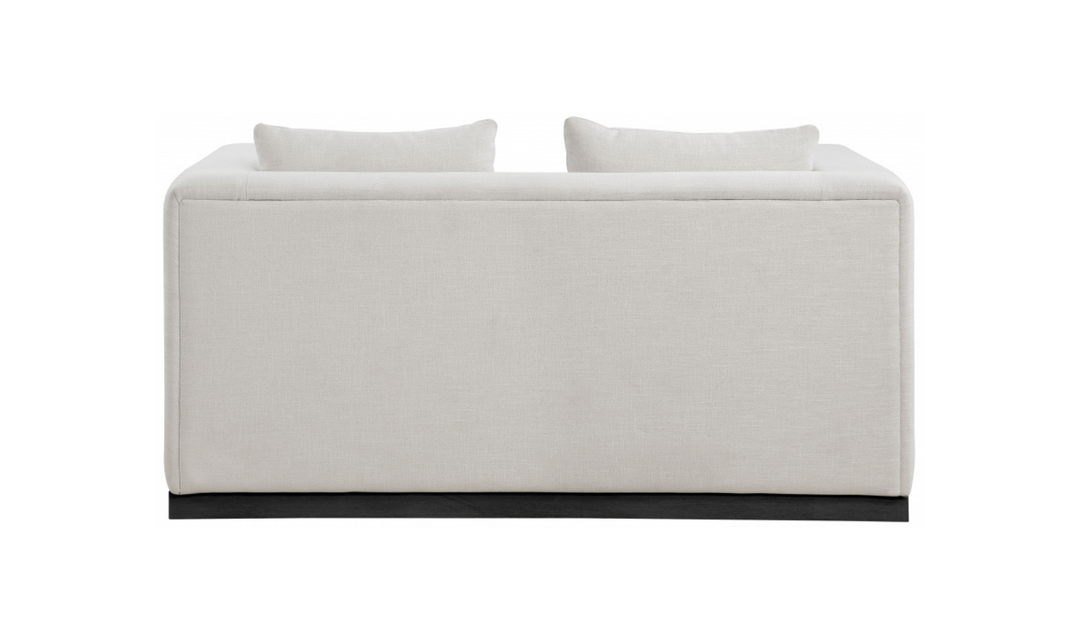 Meridian Furniture Alfie Linen Textured Fabric Loveseat