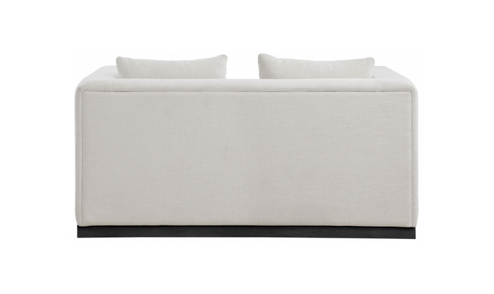 Meridian Furniture Alfie Linen Textured Fabric Loveseat