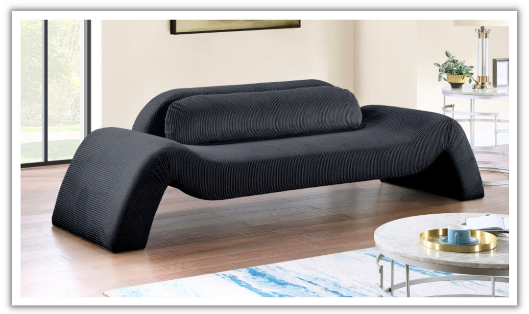 Meridian Furniture Austin Corduroy Fabric Upholstered Sofa-jennifer furniture