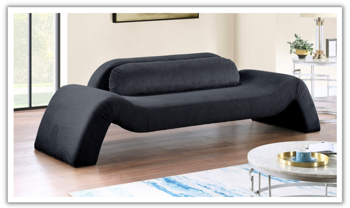 Meridian Furniture Austin Corduroy Fabric Upholstered Sofa-jennifer furniture