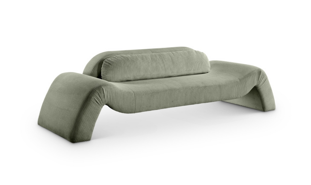Meridian Furniture Austin Corduroy Fabric Upholstered Sofa