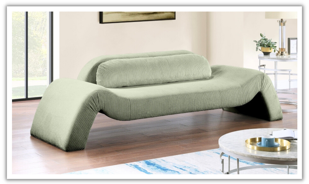 Meridian Furniture Austin Corduroy Fabric Upholstered Sofa-jennifer furniture