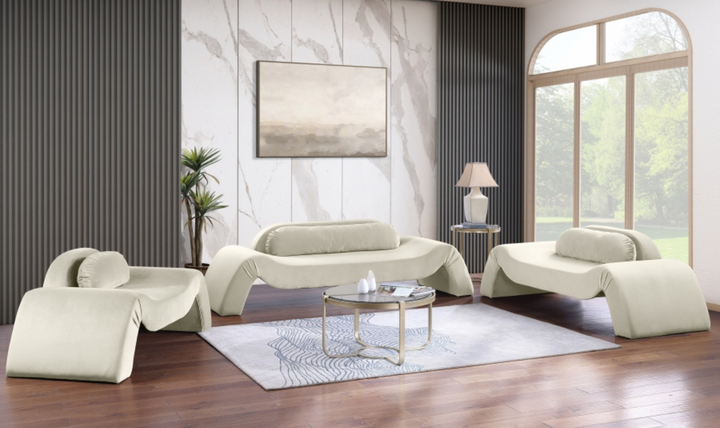 Meridian Furniture Austin Velvet Upholstered Fabric Loveseat-jennifer furniture