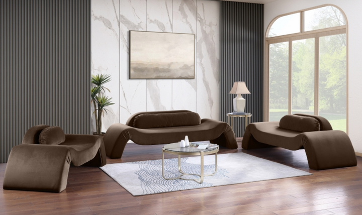 Meridian Furniture Austin Velvet Upholstered Fabric Loveseat-jennifer furniture
