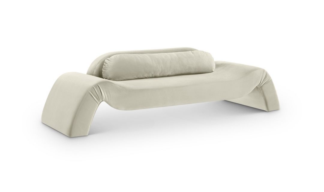 Meridian Furniture Austin Velvet Fabric Upholstered Sofa