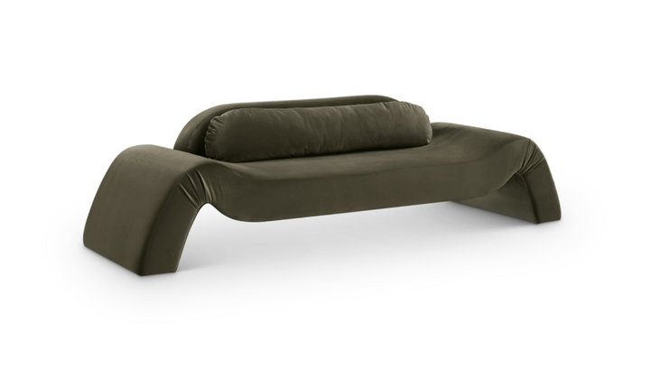 Meridian Furniture Austin Velvet Fabric Upholstered Sofa