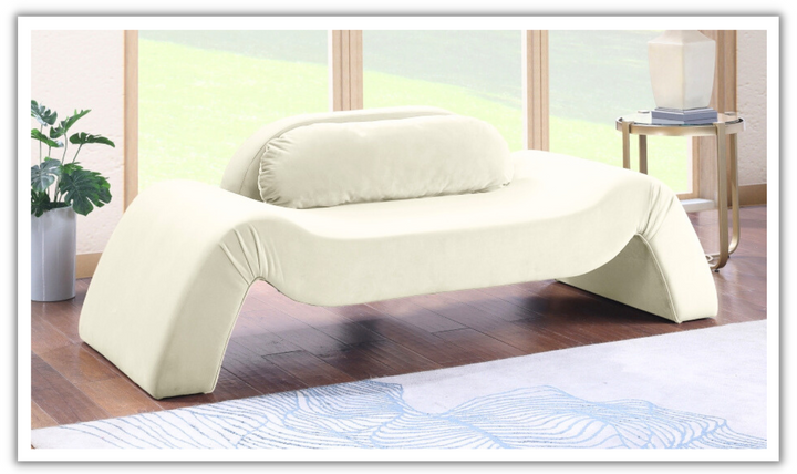 Meridian Furniture Austin Velvet Upholstered Fabric Loveseat-jennifer furniture