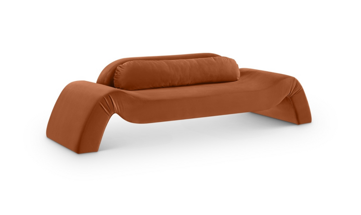 Meridian Furniture Austin Velvet Fabric Upholstered Sofa