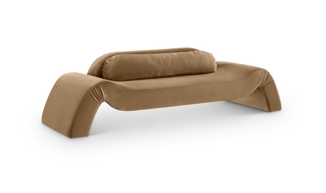 Meridian Furniture Austin Velvet Fabric Upholstered Sofa