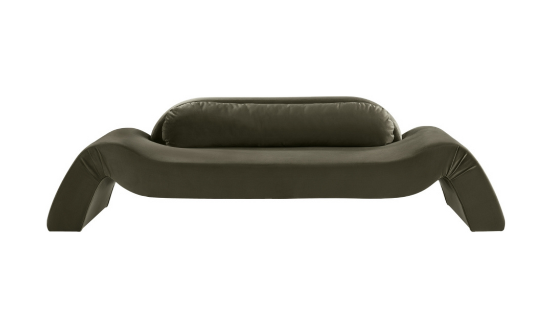 Meridian Furniture Austin Velvet Fabric Upholstered Sofa