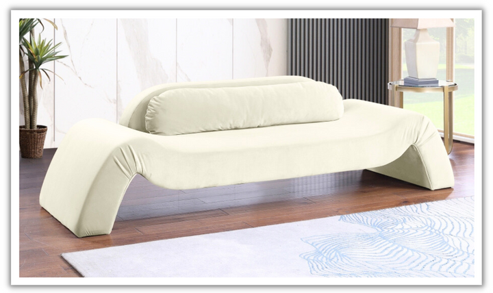 Meridian Furniture Austin Velvet Fabric Upholstered Sofa-jennifer furniture