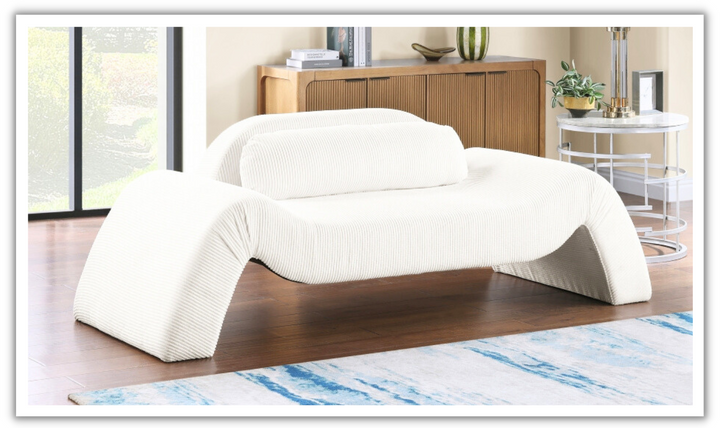 Meridian Furniture Austin Corduroy Fabric Upholstered Loveseat-jennifer furniture