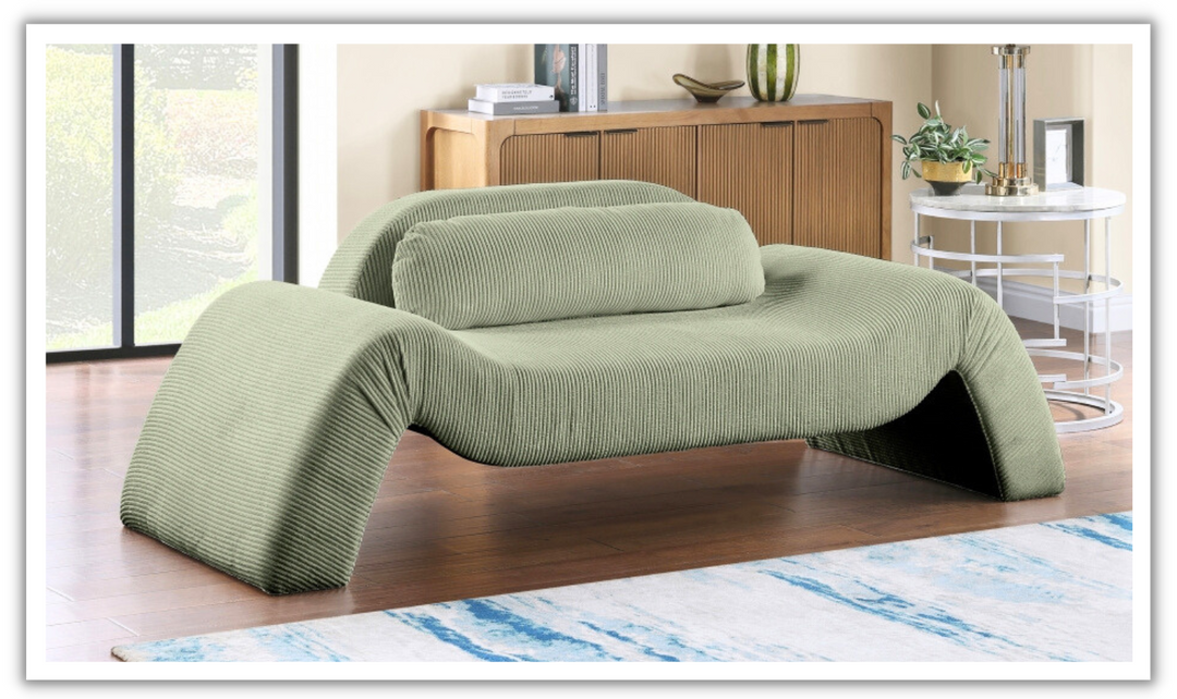 Meridian Furniture Austin Corduroy Fabric Upholstered Loveseat-jennifer furniture