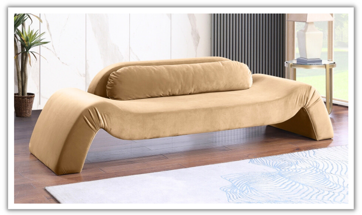 Meridian Furniture Austin Velvet Fabric Upholstered Sofa