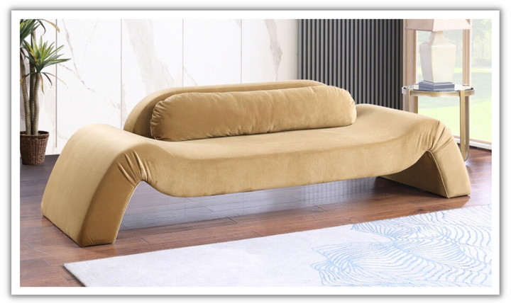 Meridian Furniture Austin Velvet Fabric Upholstered Sofa