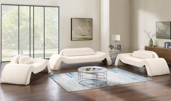 Meridian Furniture Austin Corduroy Fabric Upholstered Loveseat
