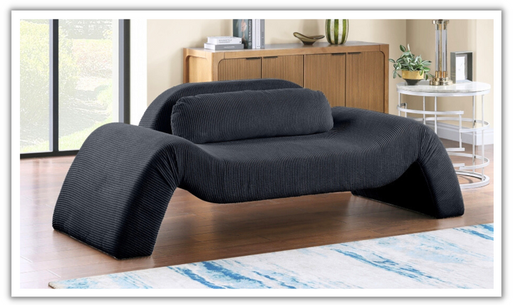 Meridian Furniture Austin Corduroy Fabric Upholstered Loveseat-jennifer furniture