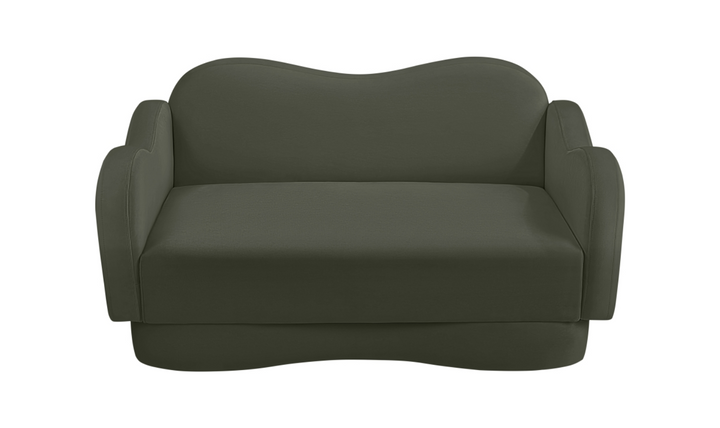 Meridian Furniture Bloom Velvet Upholstered Loveseat Sofa-Jennifer furniture