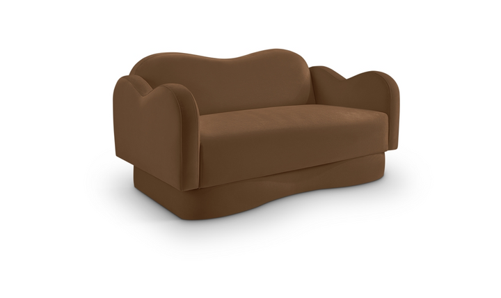 Meridian Furniture Bloom Velvet Upholstered Loveseat Sofa