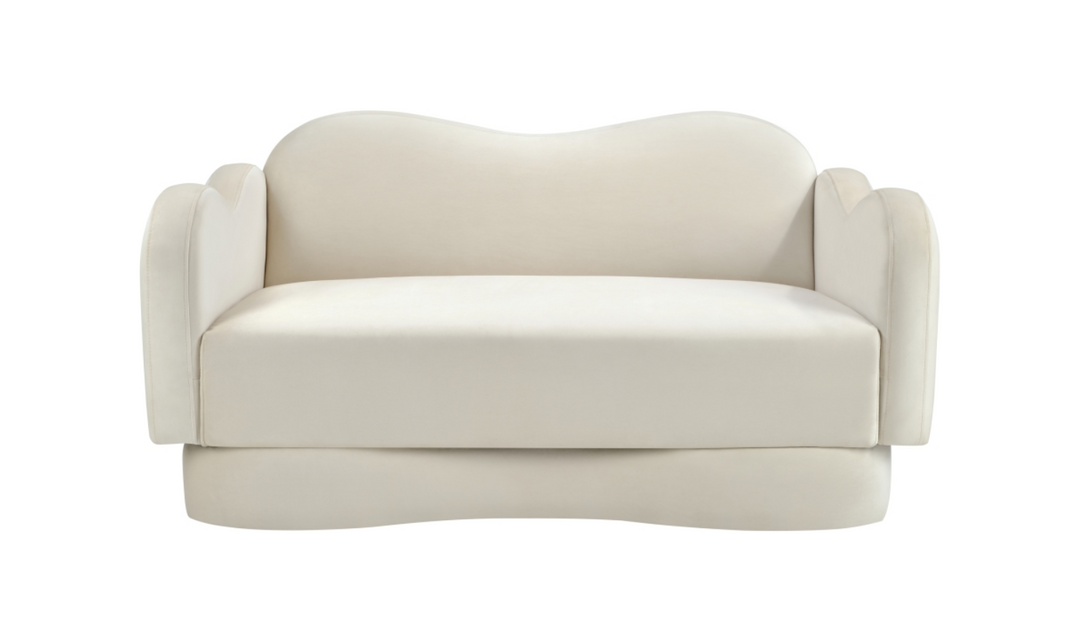 Meridian Furniture Bloom Velvet Upholstered Loveseat Sofa-Jennifer furniture