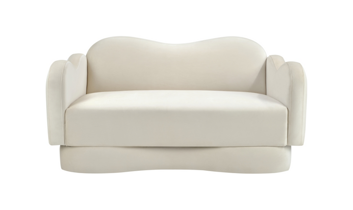 Meridian Furniture Bloom Velvet Upholstered Loveseat Sofa-Jennifer furniture