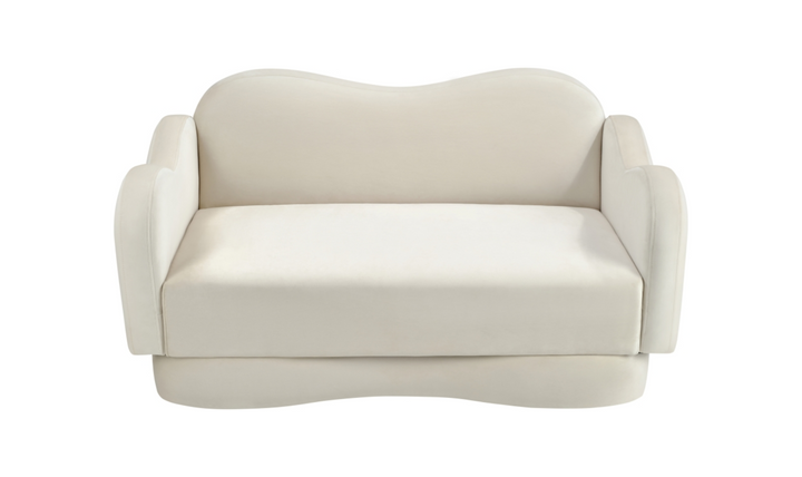 Meridian Furniture Bloom Velvet Upholstered Loveseat Sofa-Jennifer furniture