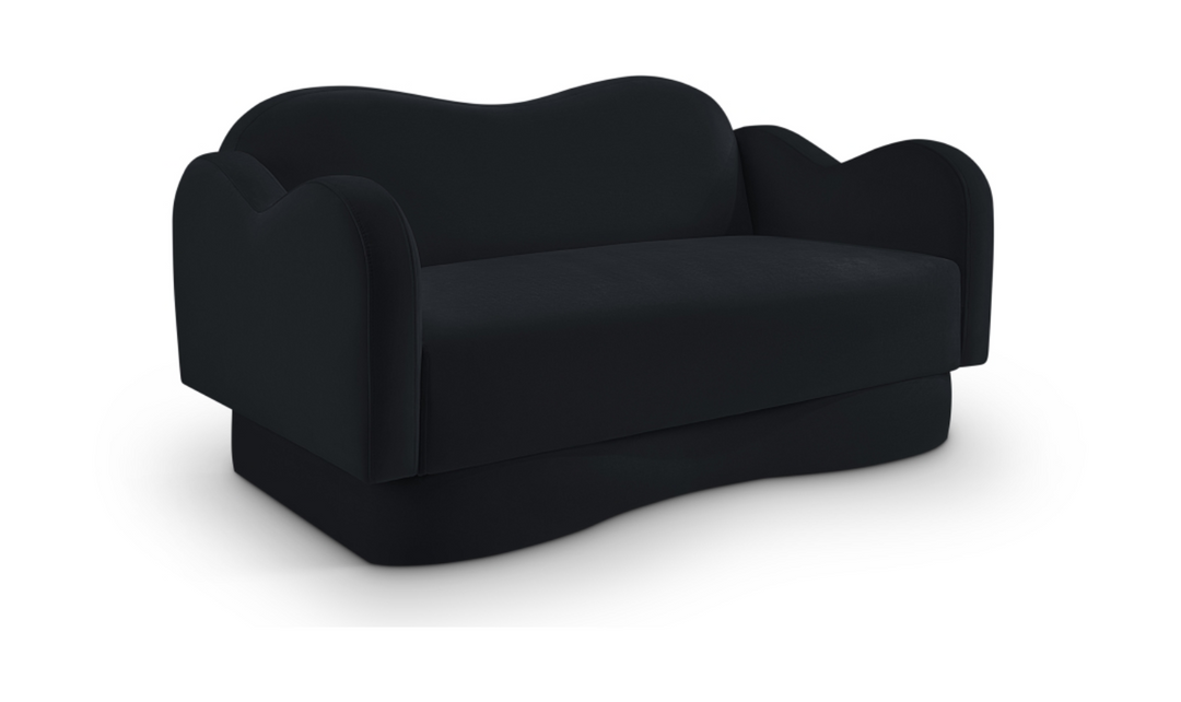 Meridian Furniture Bloom Velvet Upholstered Loveseat Sofa-Jennifer furniture