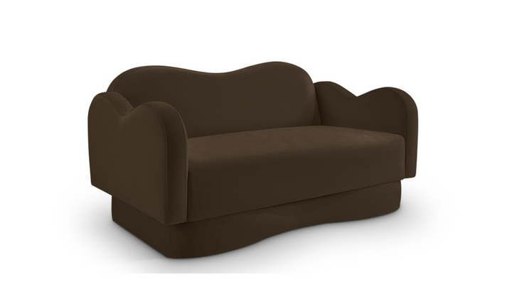 Meridian Furniture Bloom Velvet Upholstered Loveseat Sofa-Jennifer furniture