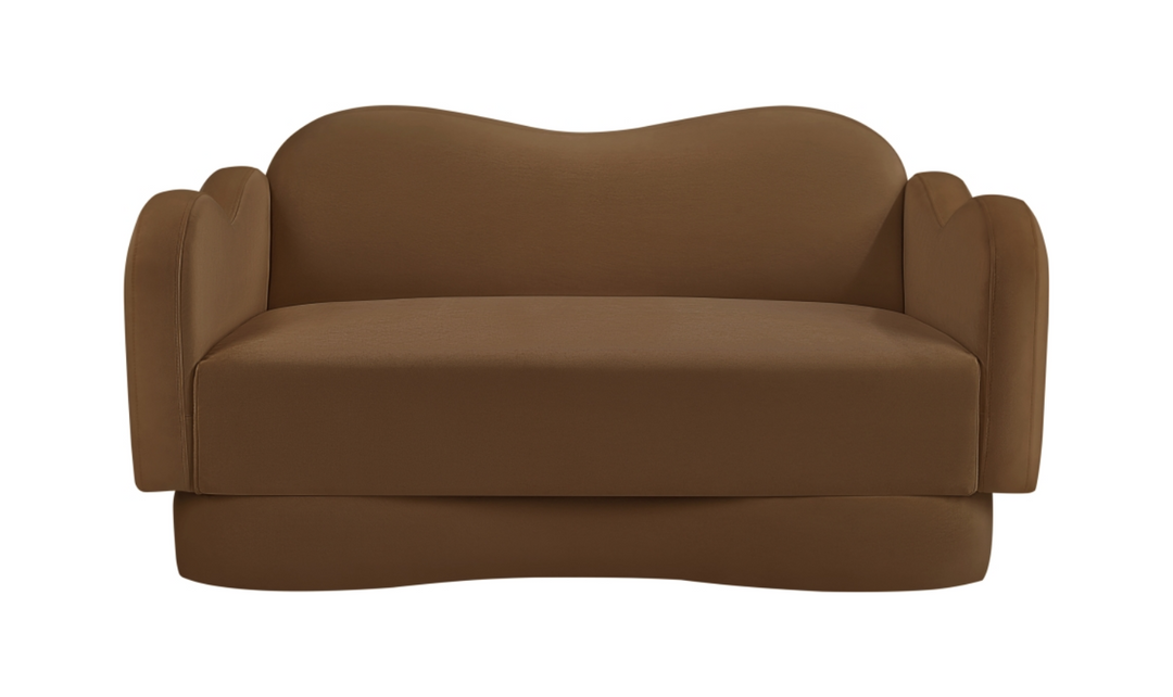 Meridian Furniture Bloom Velvet Upholstered Loveseat Sofa