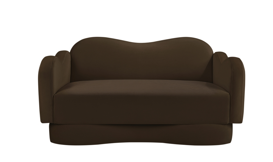 Meridian Furniture Bloom Velvet Upholstered Loveseat Sofa