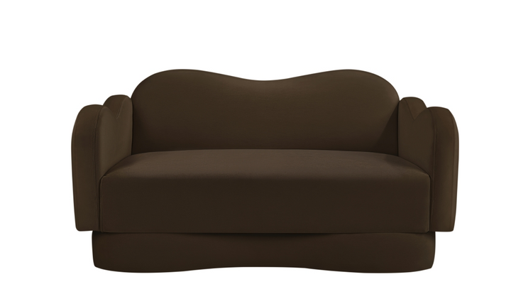 Meridian Furniture Bloom Velvet Upholstered Loveseat Sofa
