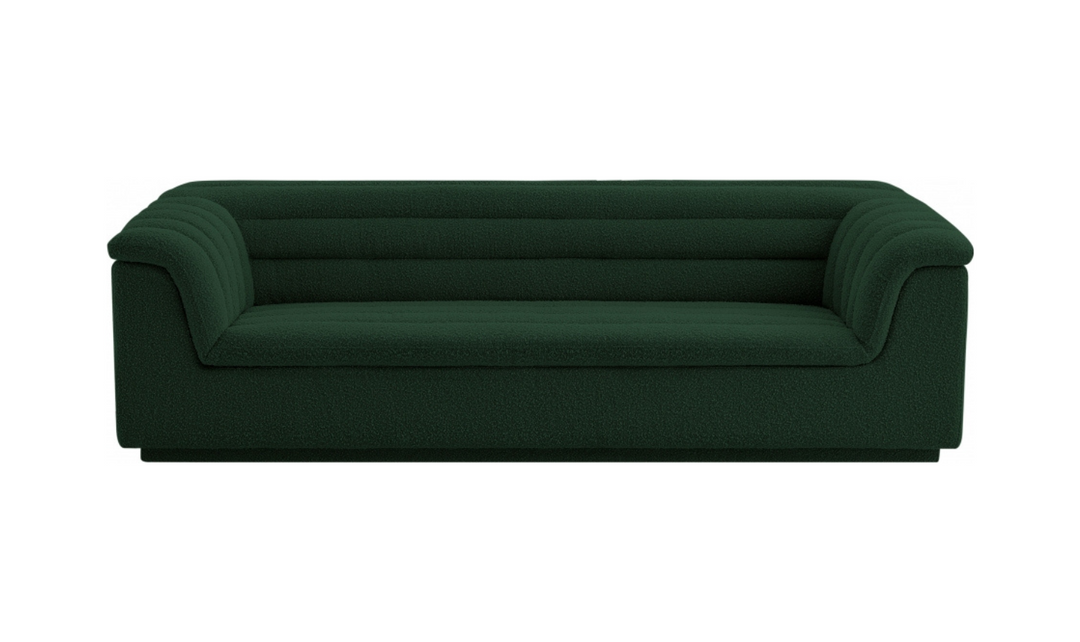 Meridian Furniture Cascade Boucle Fabric Upholstered Sofa-jennifer furniture