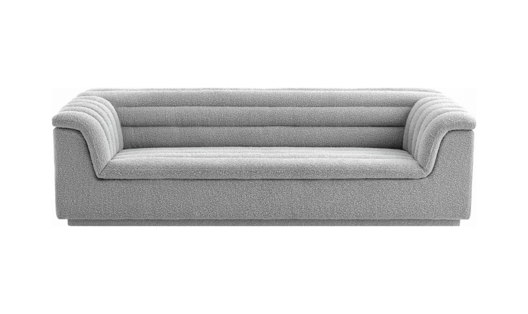 Meridian Furniture Cascade Boucle Fabric Upholstered Sofa