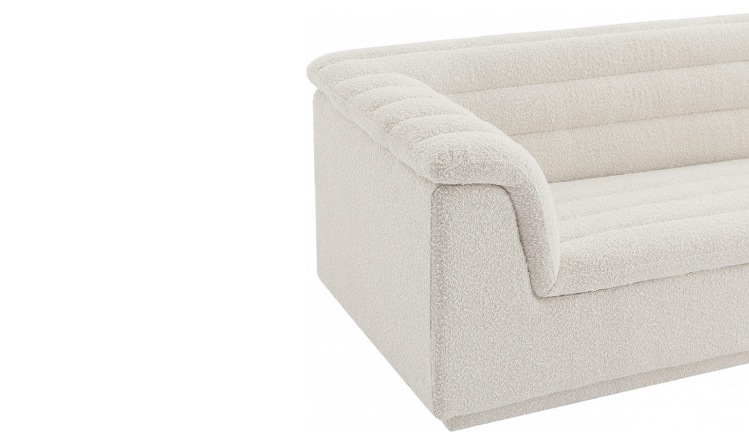 Meridian Furniture Cascade Boucle Fabric Upholstered Sofa