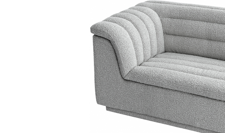 Meridian Furniture Cascade Boucle Fabric Upholstered Sofa