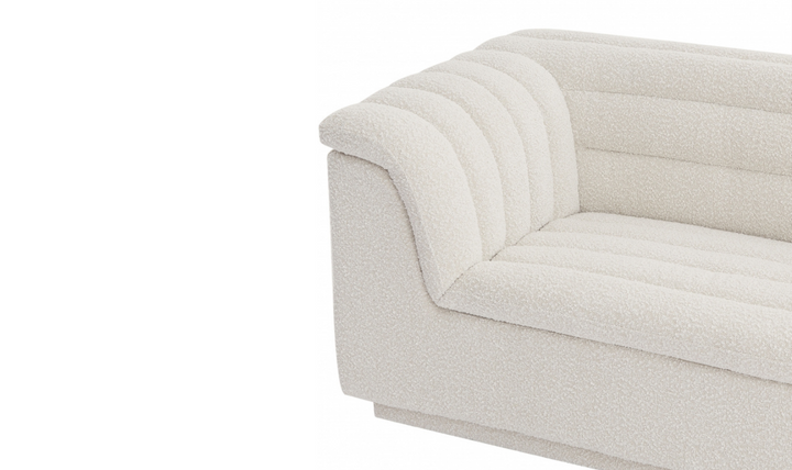 Meridian Furniture Cascade Boucle Fabric Upholstered Sofa