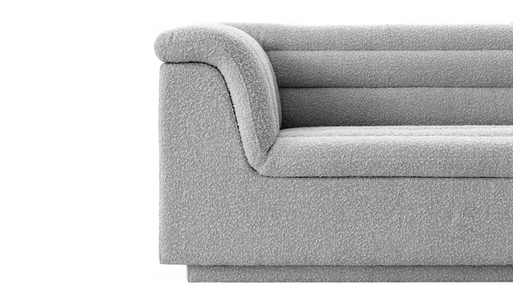 Meridian Furniture Cascade Boucle Fabric Upholstered Sofa