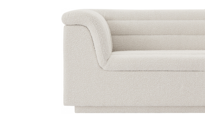 Meridian Furniture Cascade Boucle Fabric Upholstered Sofa