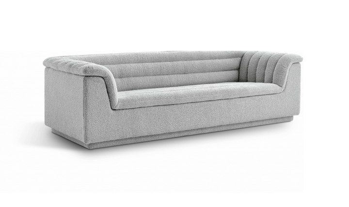 Meridian Furniture Cascade Boucle Fabric Upholstered Sofa