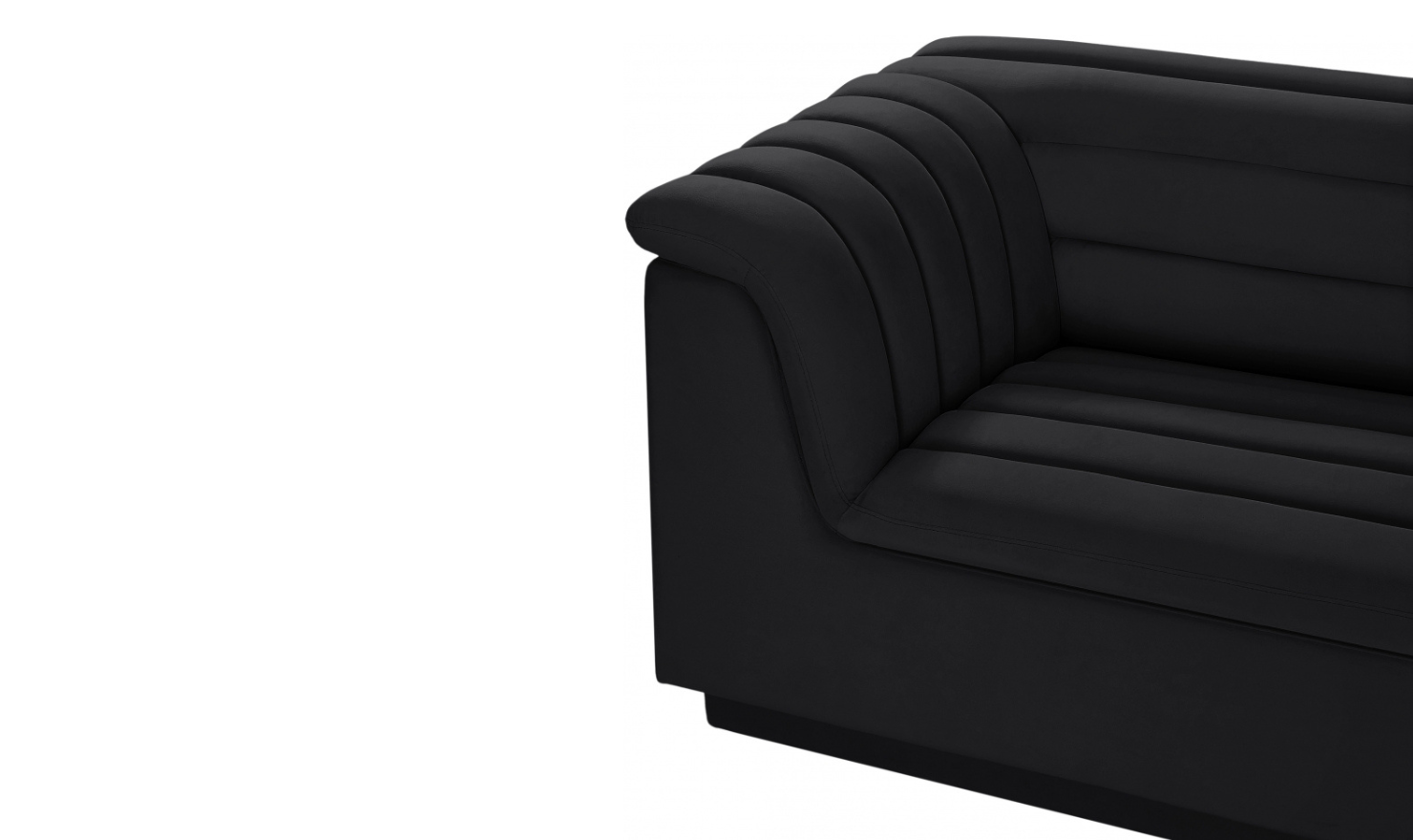 Meridian Furniture Cascade Velvet Upholstered Modular Sectional Sofa
