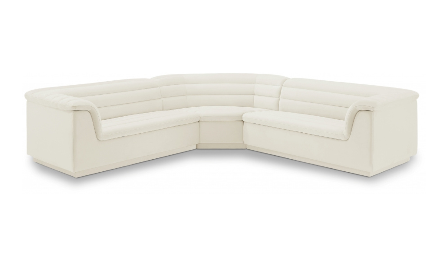 Meridian Furniture Cascade Velvet Upholstered Modular Sectional Sofa