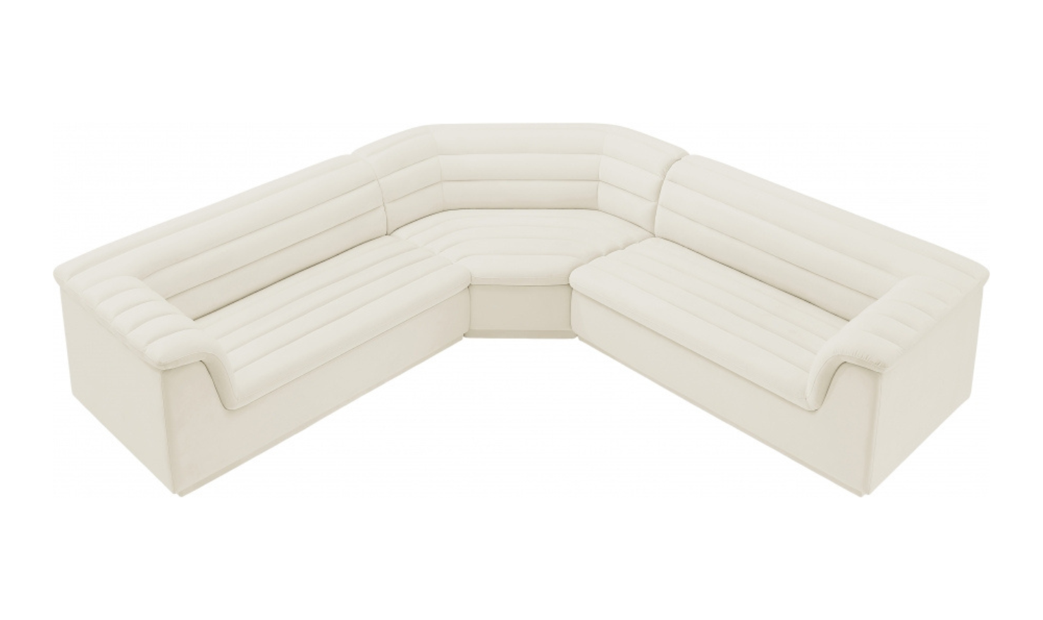 Meridian Furniture Cascade Velvet Upholstered Modular Sectional Sofa