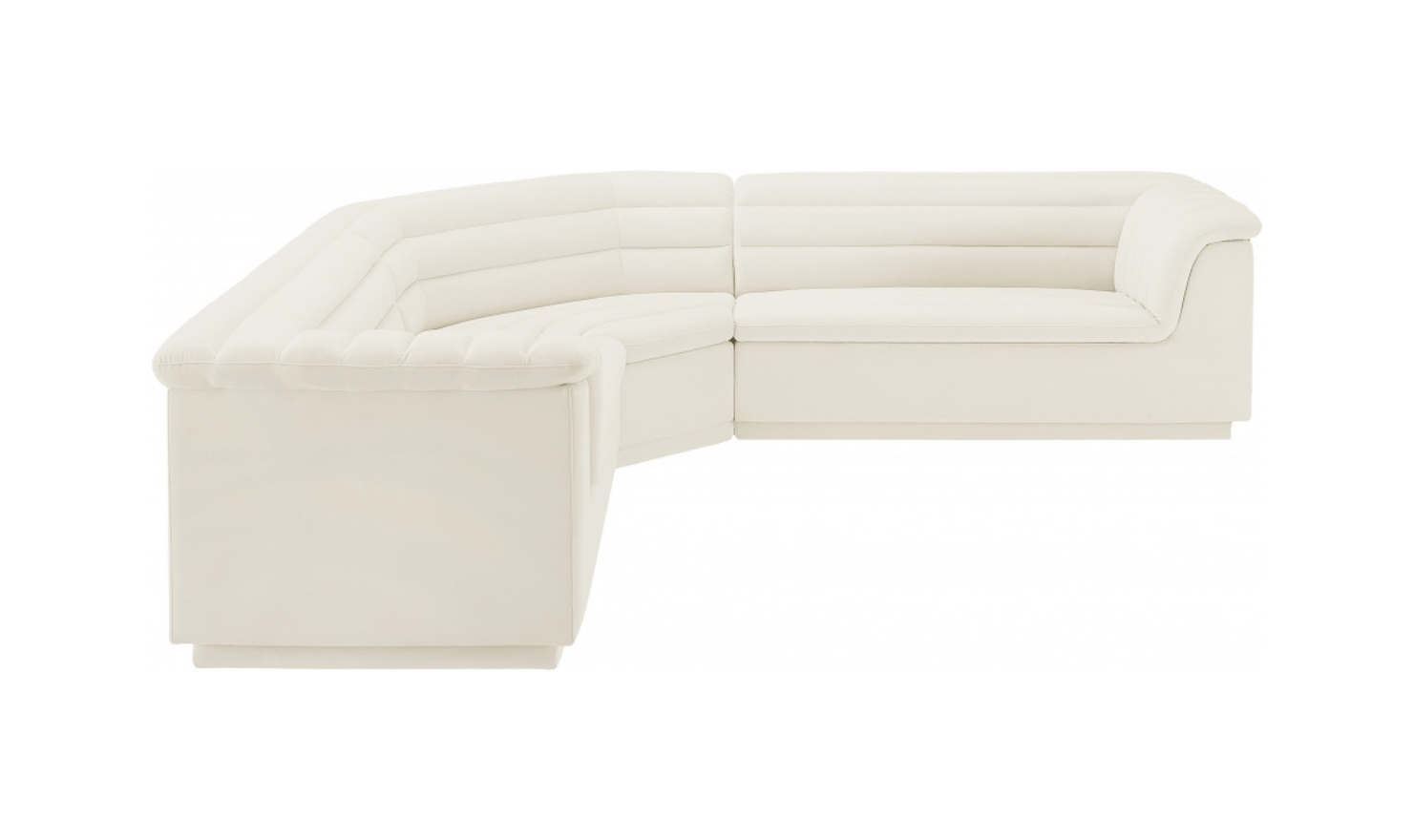Meridian Furniture Cascade Velvet Upholstered Modular Sectional Sofa