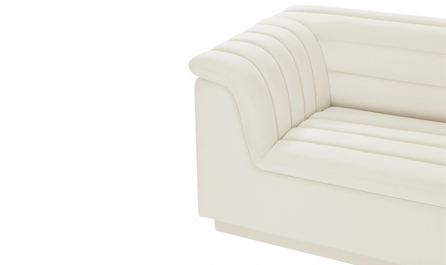 Meridian Furniture Cascade Velvet Upholstered Modular Sectional Sofa