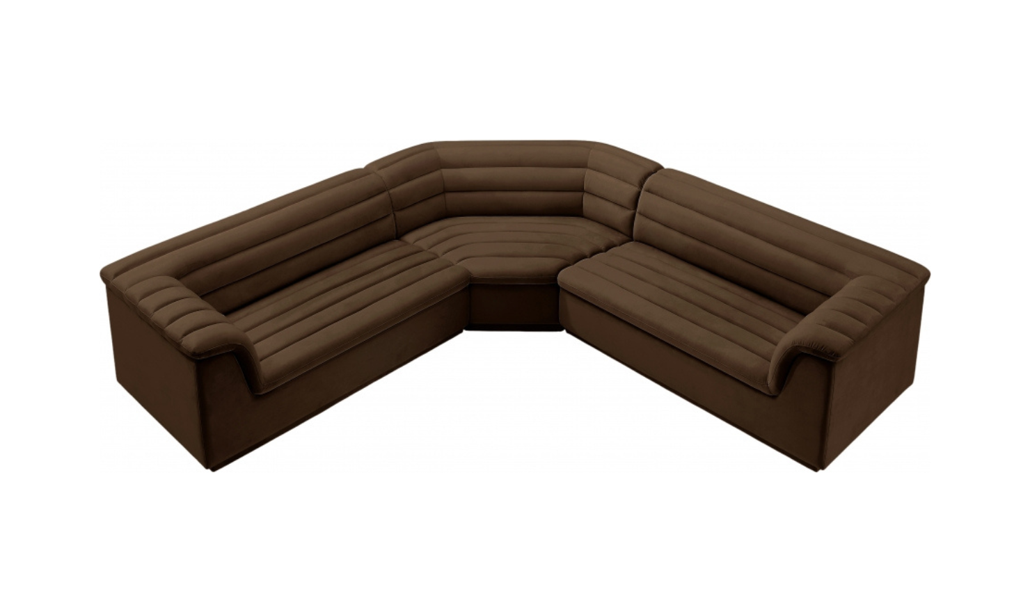 Meridian Furniture Cascade Velvet Upholstered Modular Sectional Sofa