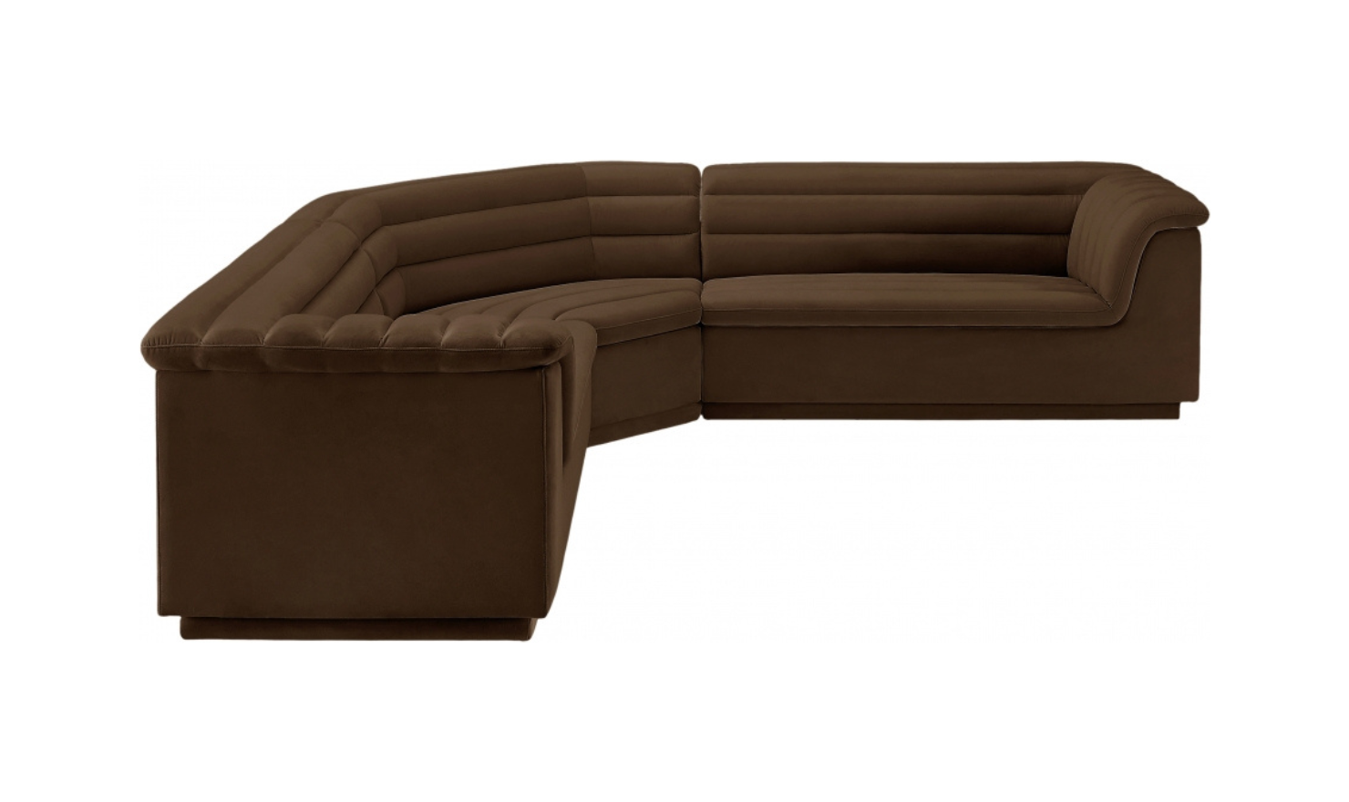 Meridian Furniture Cascade Velvet Upholstered Modular Sectional Sofa